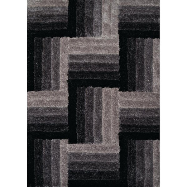 United Weavers 1 ft. 10 in. x 3 ft. Finesse Flagstone Accent Rug; Black 2100 20370 24 - main